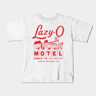 Ozark Lazy-O Motel - Lake of the Ozarks - Missouri Kids T-Shirt